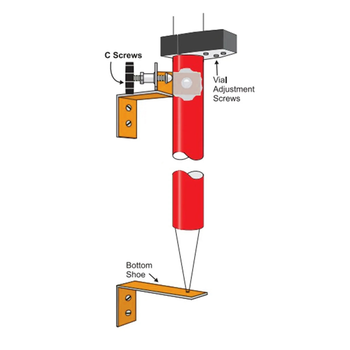 Magmo Prism Pole Peg Bubble Adjusting Jig